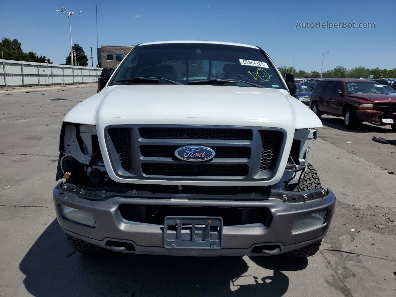 2005 Ford F150 Supercrew Белый vin: 1FTPW14505FA31911