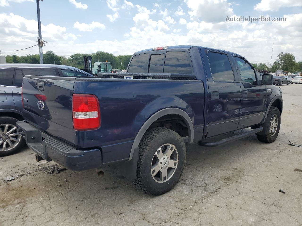 2005 Ford F150 Supercrew Blue vin: 1FTPW14505KD03543