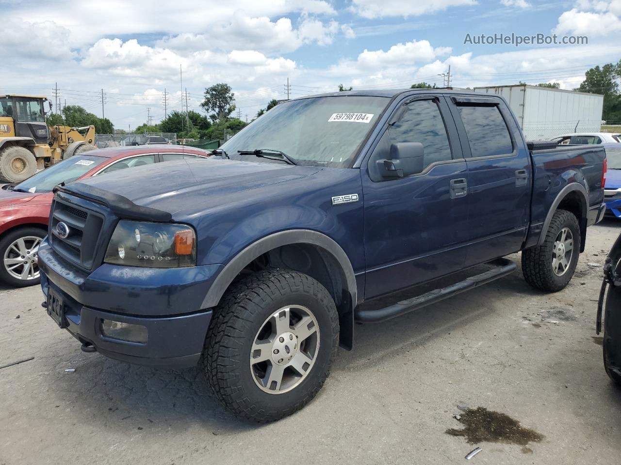 2005 Ford F150 Supercrew Синий vin: 1FTPW14505KD03543