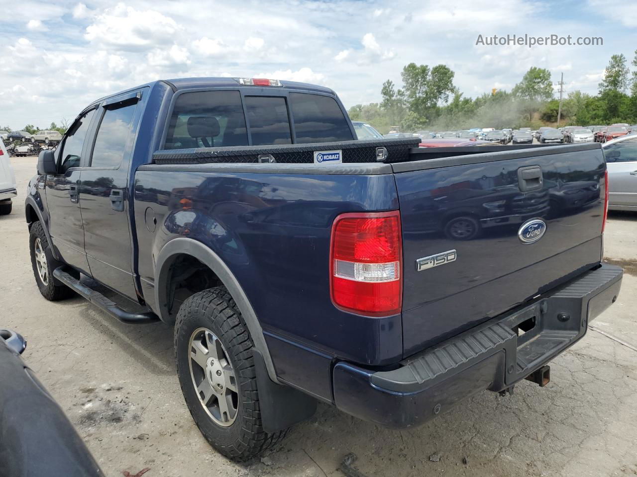 2005 Ford F150 Supercrew Blue vin: 1FTPW14505KD03543