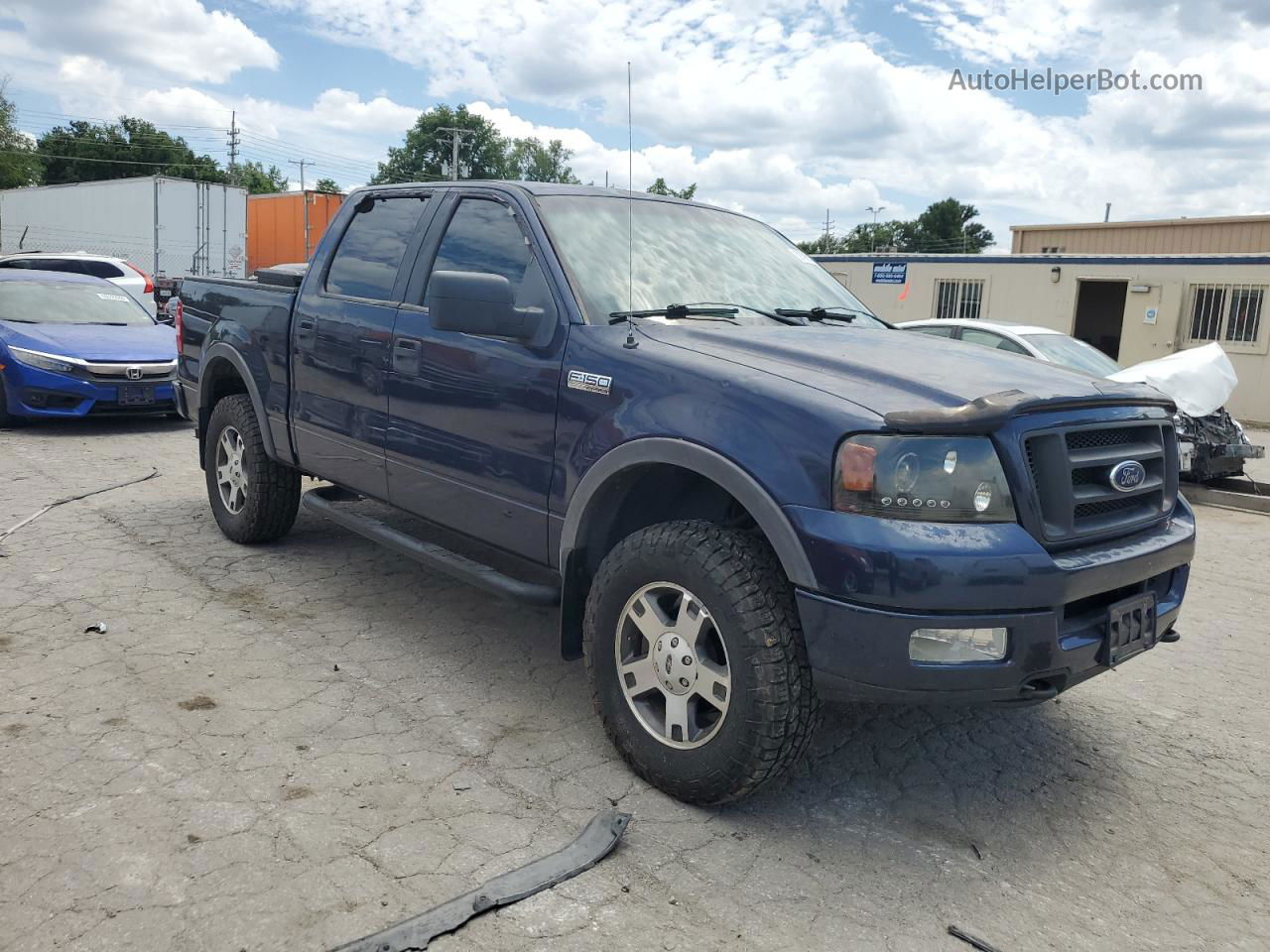 2005 Ford F150 Supercrew Blue vin: 1FTPW14505KD03543