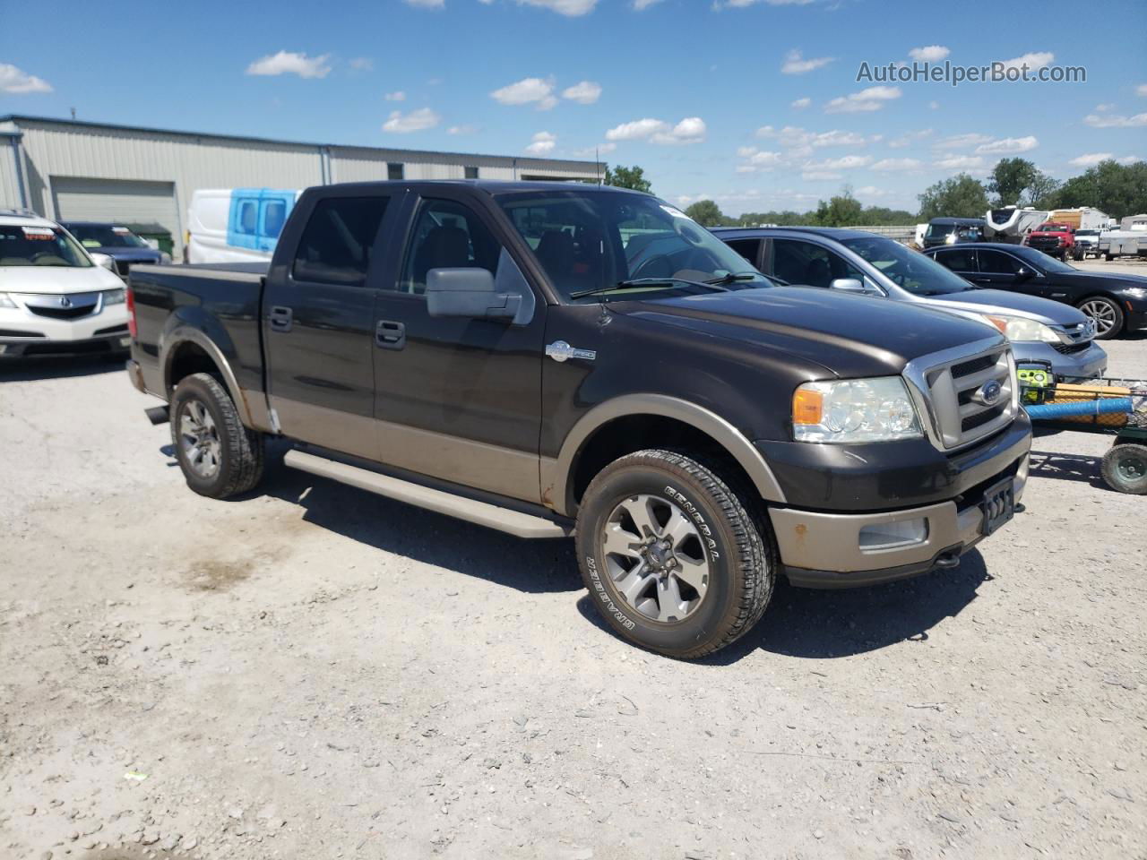 2005 Ford F150 Supercrew Brown vin: 1FTPW14505KE70260