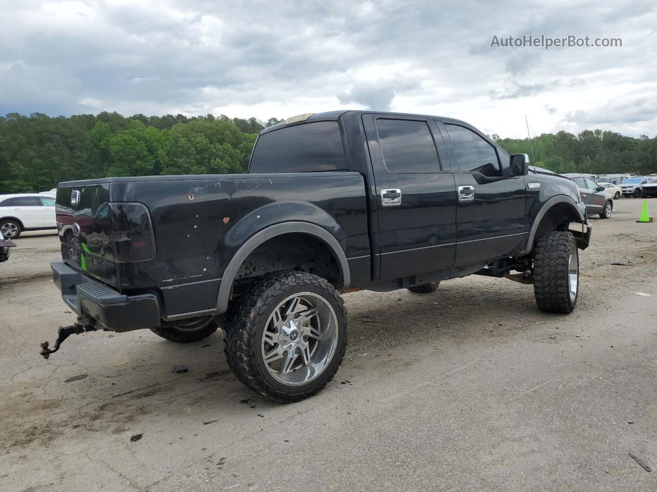 2004 Ford F150 Supercrew Black vin: 1FTPW14514FA14159