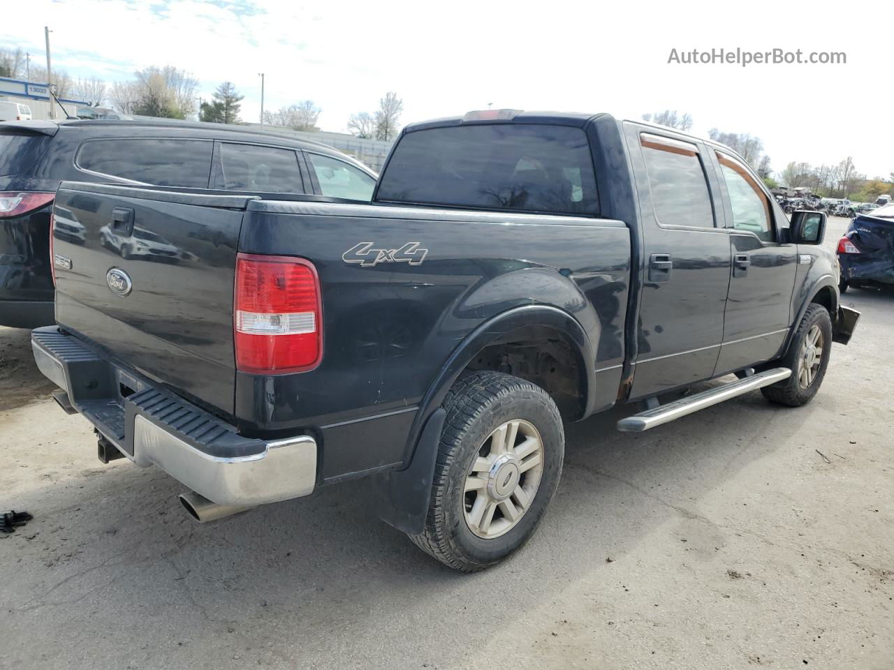 2004 Ford F150 Supercrew Black vin: 1FTPW14514FA29793