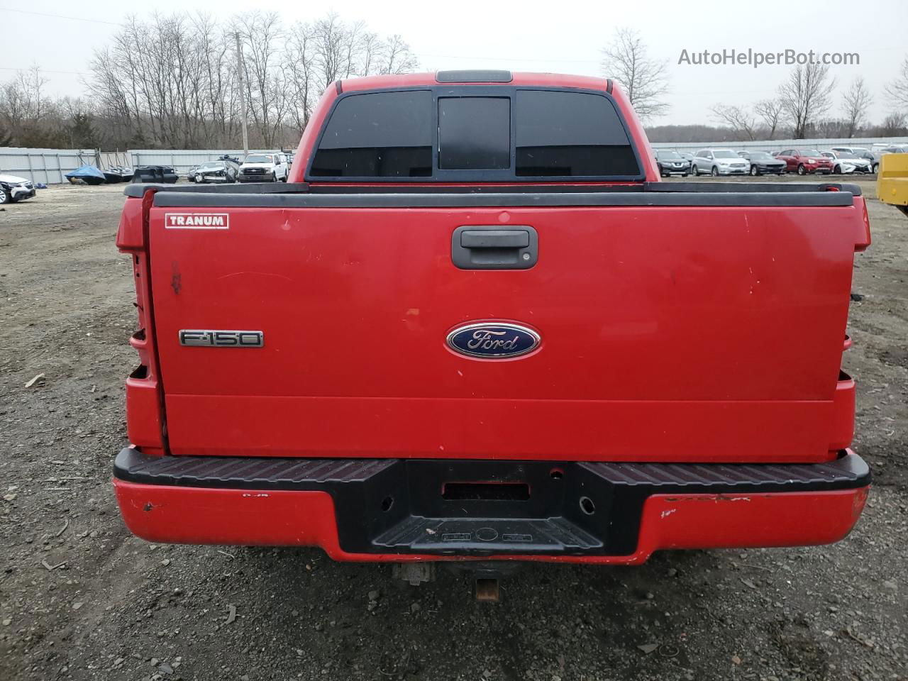 2004 Ford F150 Supercrew Red vin: 1FTPW14514KB60097