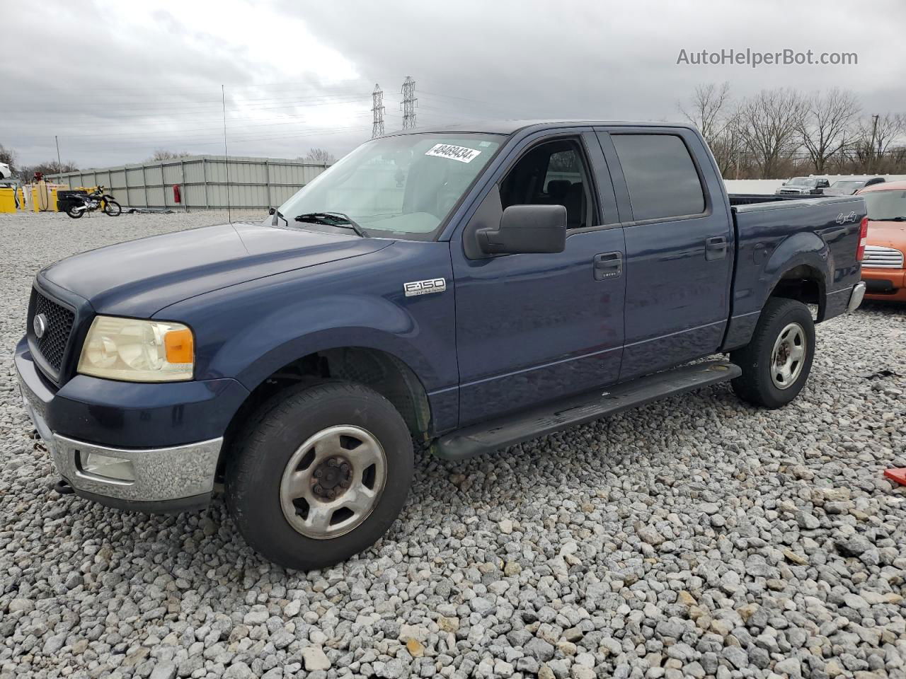 2004 Ford F150 Supercrew Синий vin: 1FTPW14514KB96159