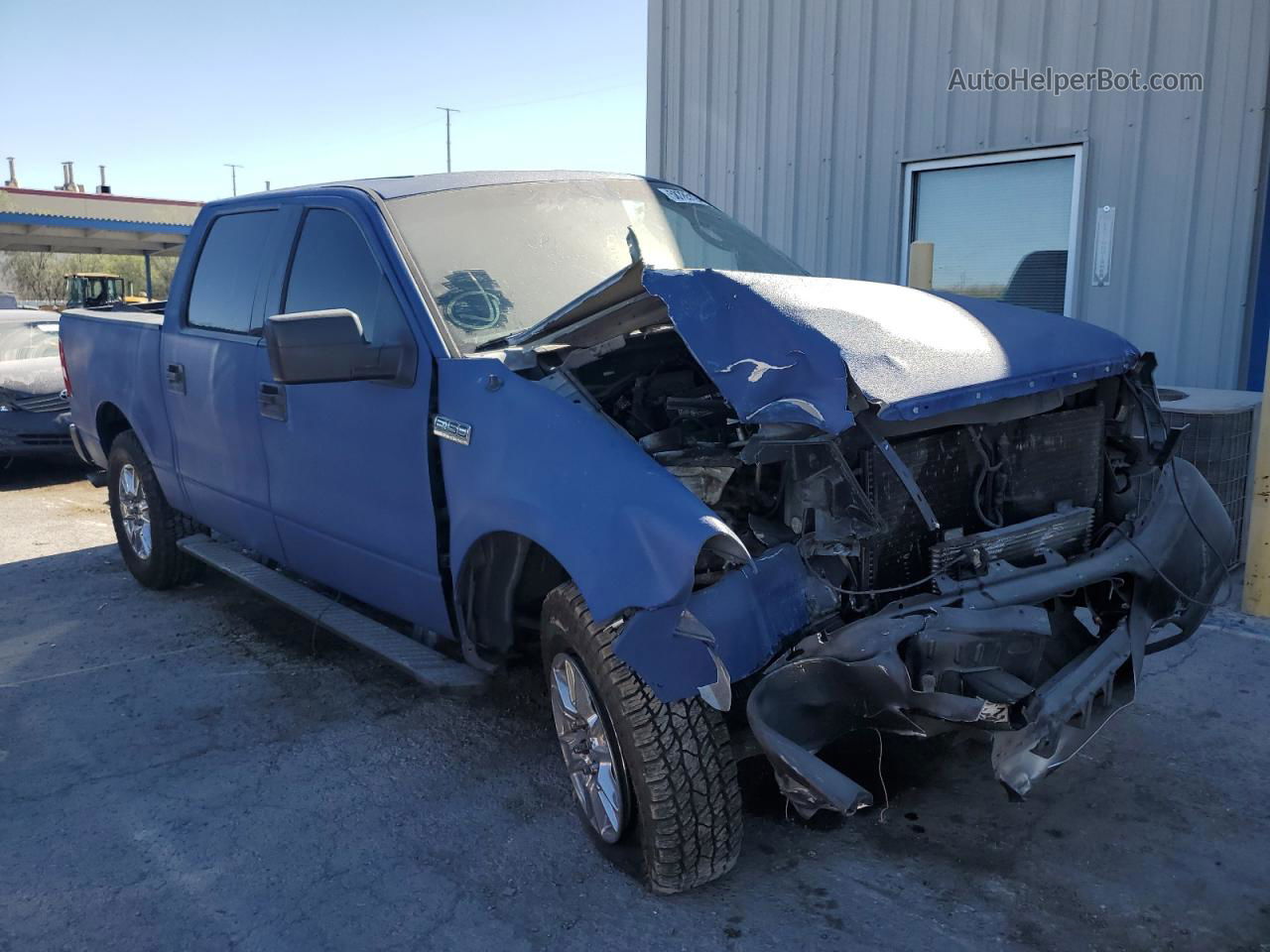 2004 Ford F150 Supercrew Blue vin: 1FTPW14514KC21402