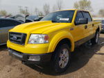 2004 Ford F150 Supercrew Yellow vin: 1FTPW14514KC59938