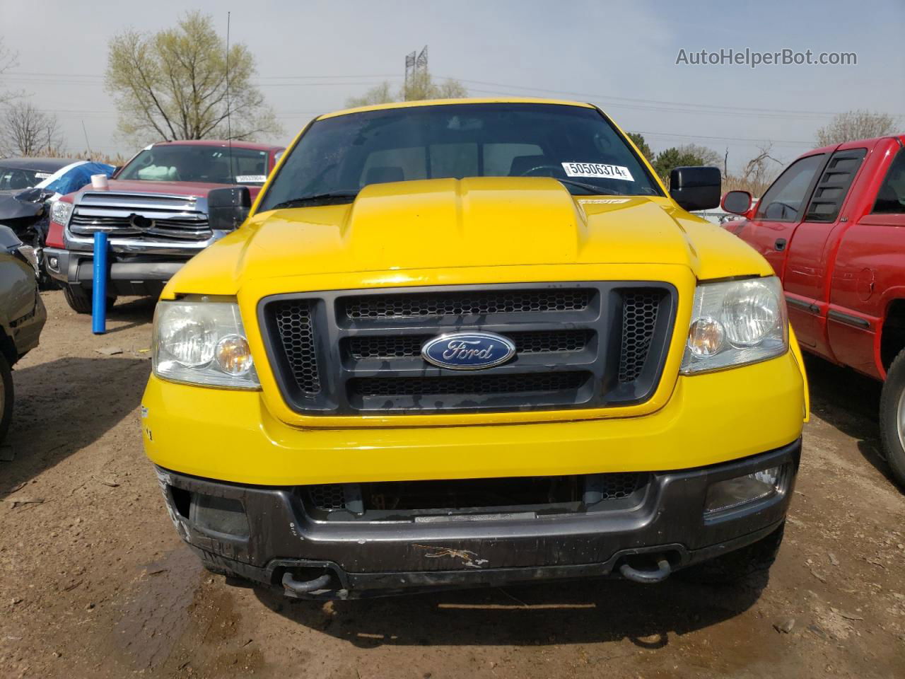 2004 Ford F150 Supercrew Yellow vin: 1FTPW14514KC59938