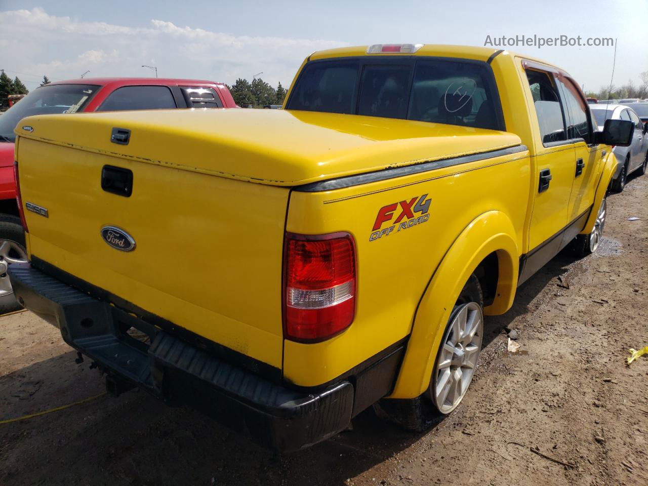 2004 Ford F150 Supercrew Yellow vin: 1FTPW14514KC59938