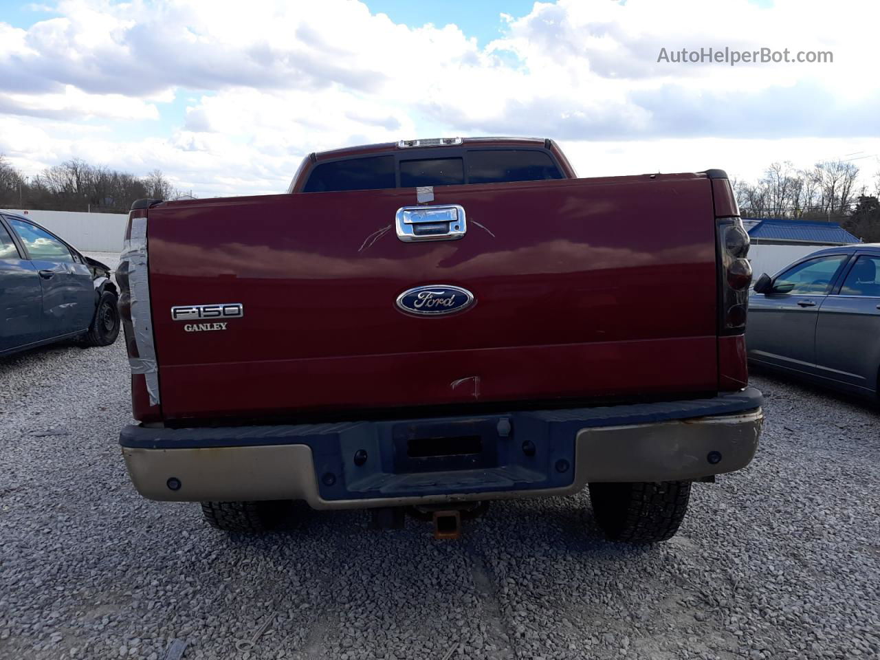 2004 Ford F150 Supercrew Burgundy vin: 1FTPW14514KC66629