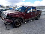 2004 Ford F150 Supercrew Burgundy vin: 1FTPW14514KC66629