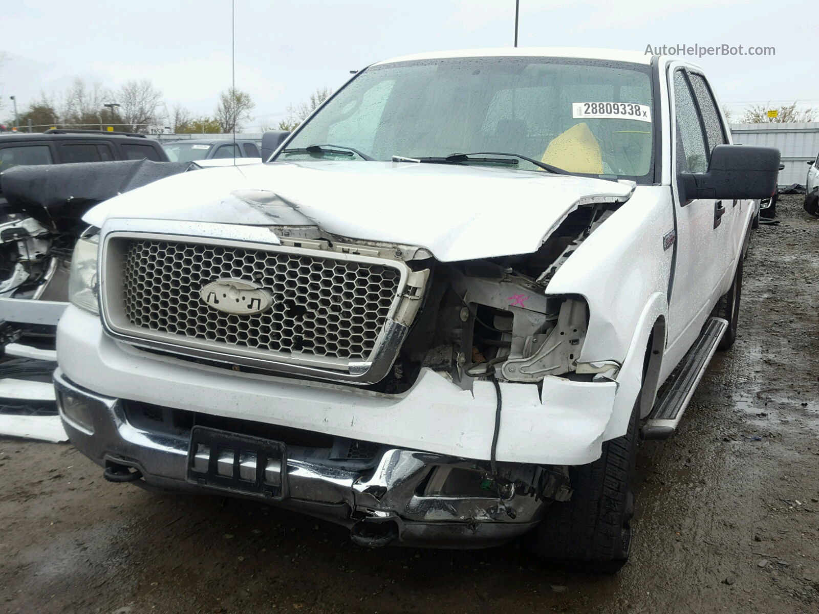 2004 Ford F150 Supercrew White vin: 1FTPW14514KD03369