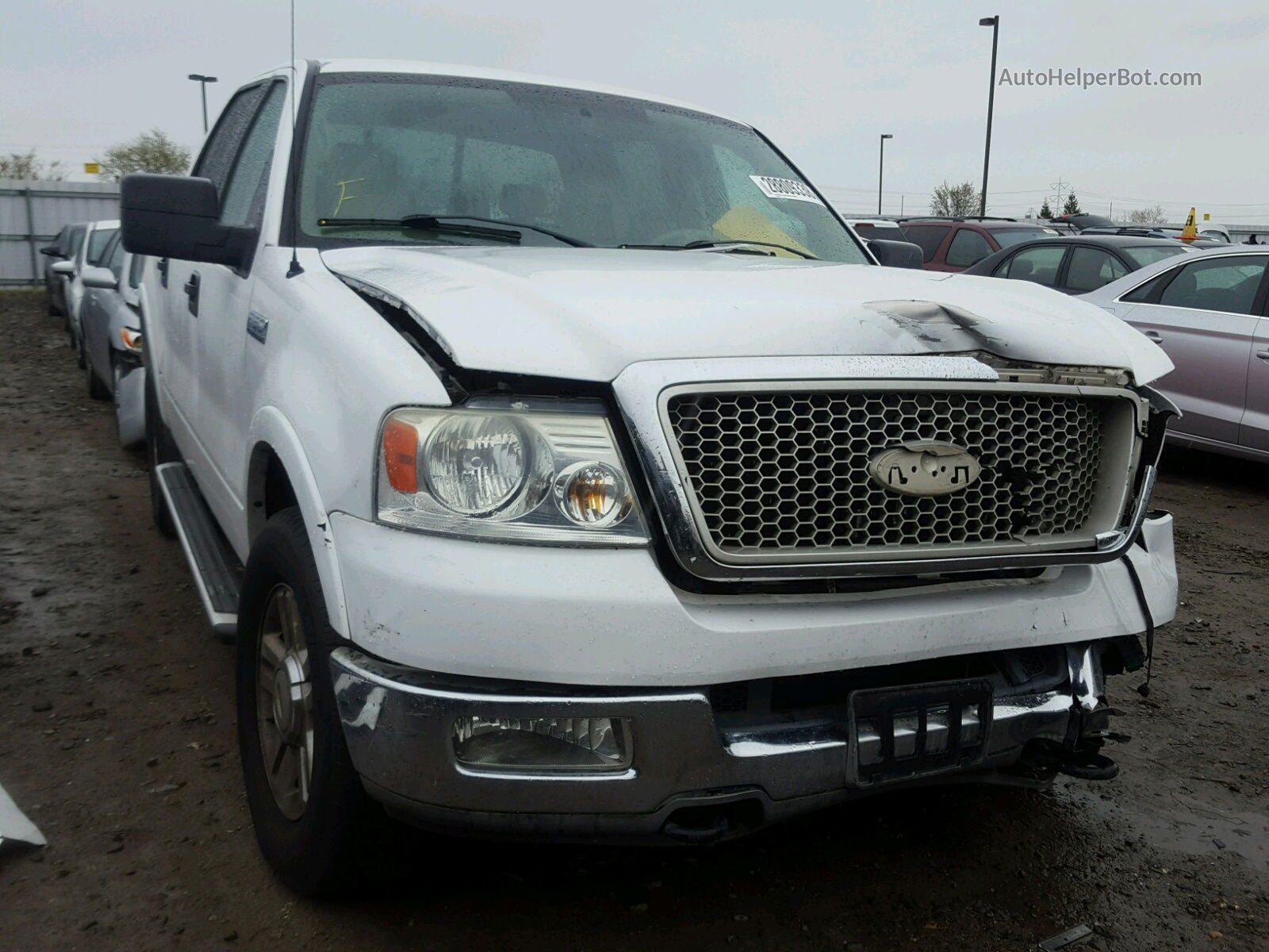 2004 Ford F150 Supercrew White vin: 1FTPW14514KD03369