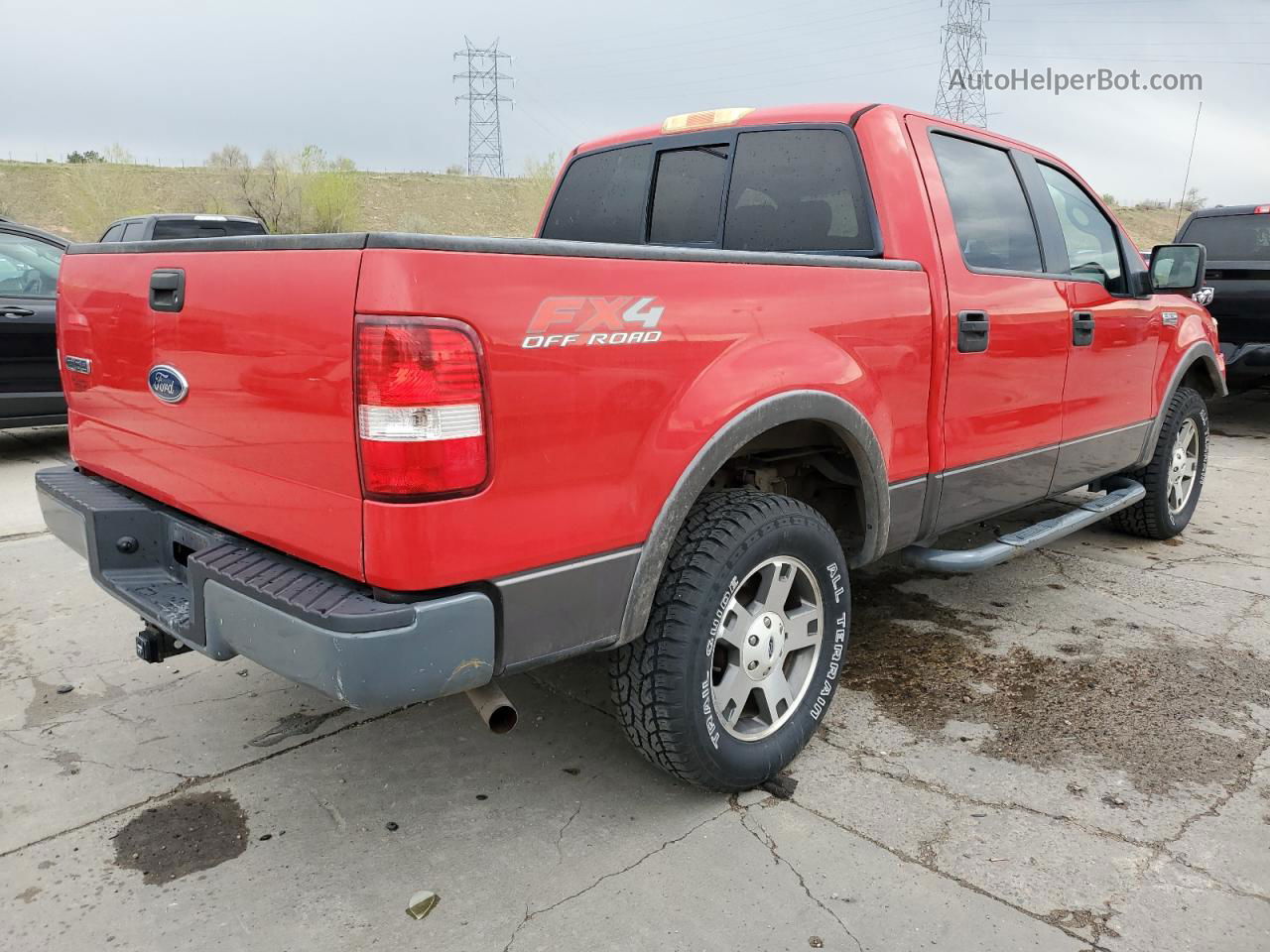 2005 Ford F150 Supercrew Red vin: 1FTPW14515FA79952