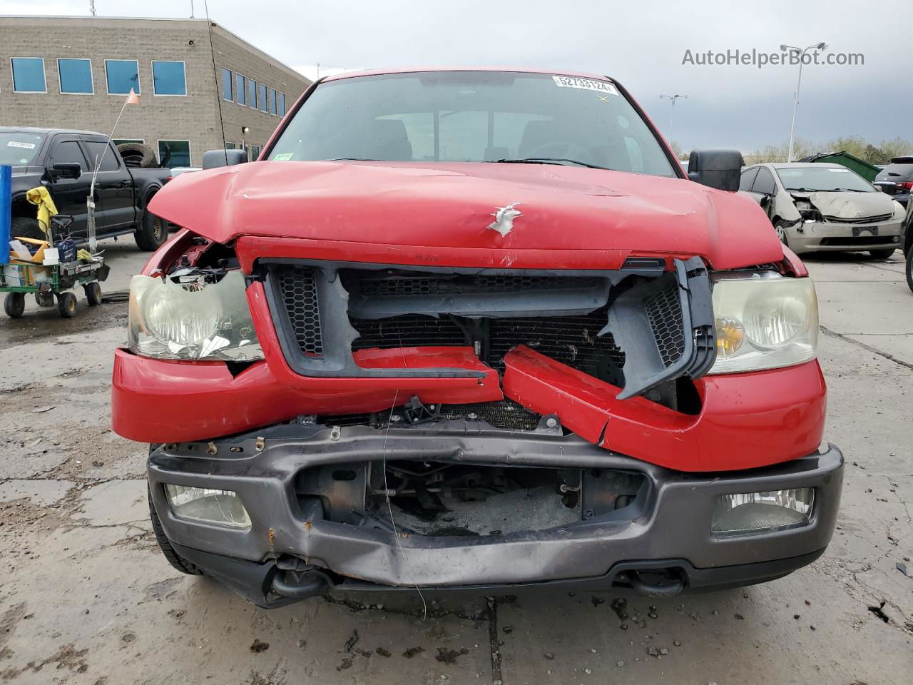 2005 Ford F150 Supercrew Red vin: 1FTPW14515FA79952