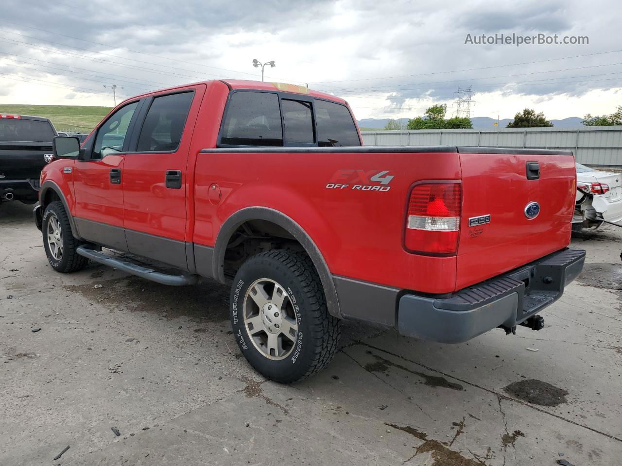 2005 Ford F150 Supercrew Красный vin: 1FTPW14515FA79952