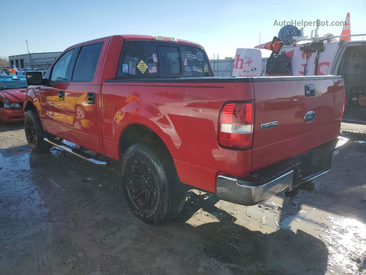 2005 Ford F150 Supercrew Red vin: 1FTPW14515FB43326