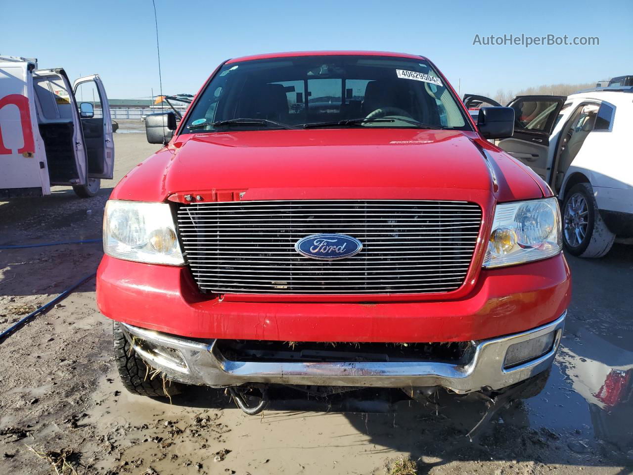 2005 Ford F150 Supercrew Red vin: 1FTPW14515FB43326