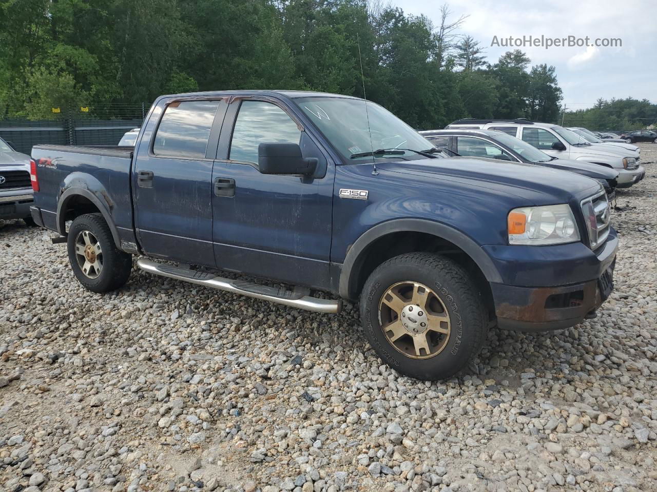 2005 Ford F150 Supercrew Blue vin: 1FTPW14515KD04295