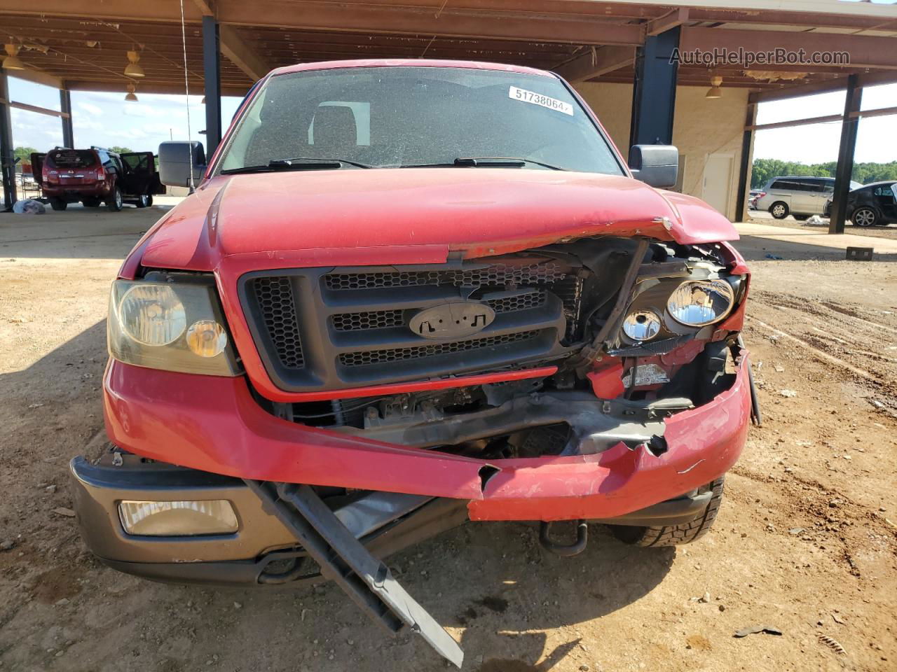 2005 Ford F150 Supercrew Red vin: 1FTPW14515KD33747