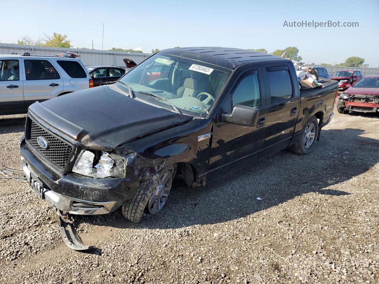 2005 Ford F150 Supercrew Black vin: 1FTPW14515KE73054