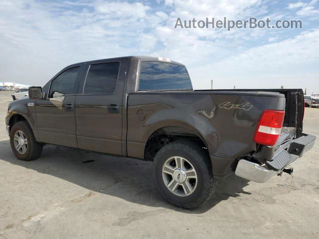 2005 Ford F150 Supercrew Brown vin: 1FTPW14515KE95233