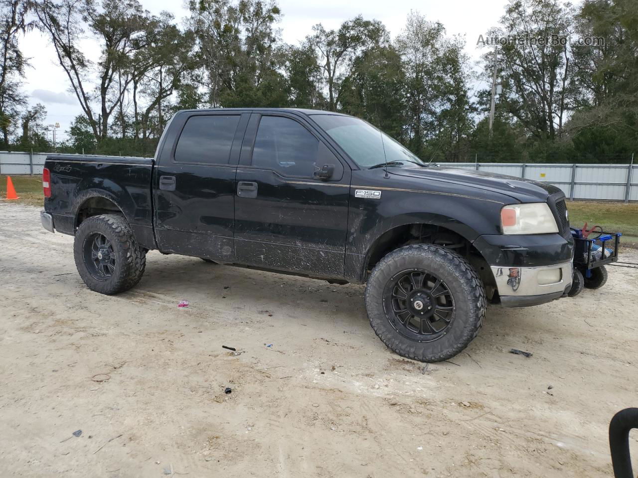 2004 Ford F150 Supercrew Black vin: 1FTPW14524KA82140