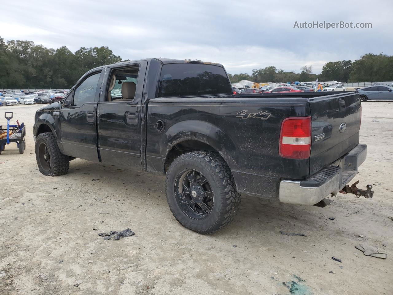 2004 Ford F150 Supercrew Black vin: 1FTPW14524KA82140