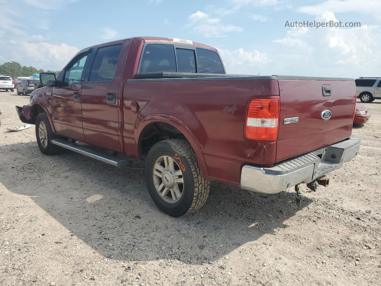 2004 Ford F150 Supercrew Red vin: 1FTPW14524KB47200