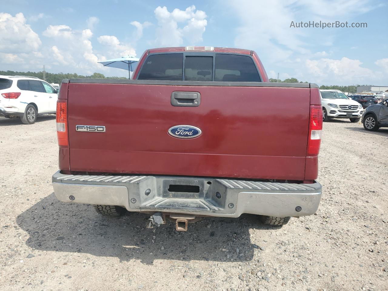 2004 Ford F150 Supercrew Red vin: 1FTPW14524KB47200