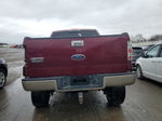 2004 Ford F150 Supercrew Burgundy vin: 1FTPW14524KC04401