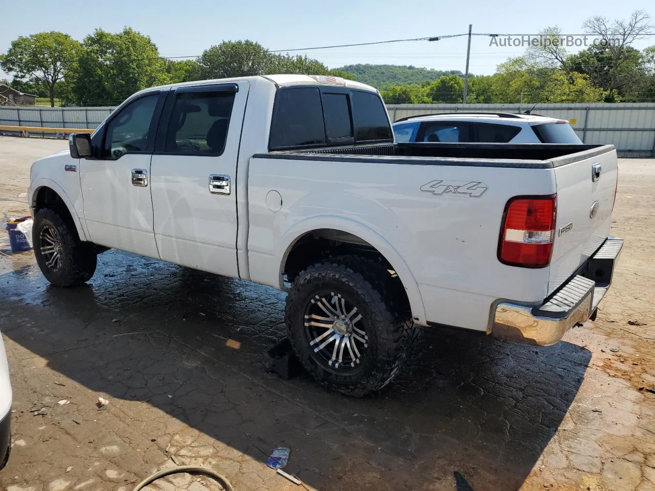 2004 Ford F150 Supercrew White vin: 1FTPW14524KC08285