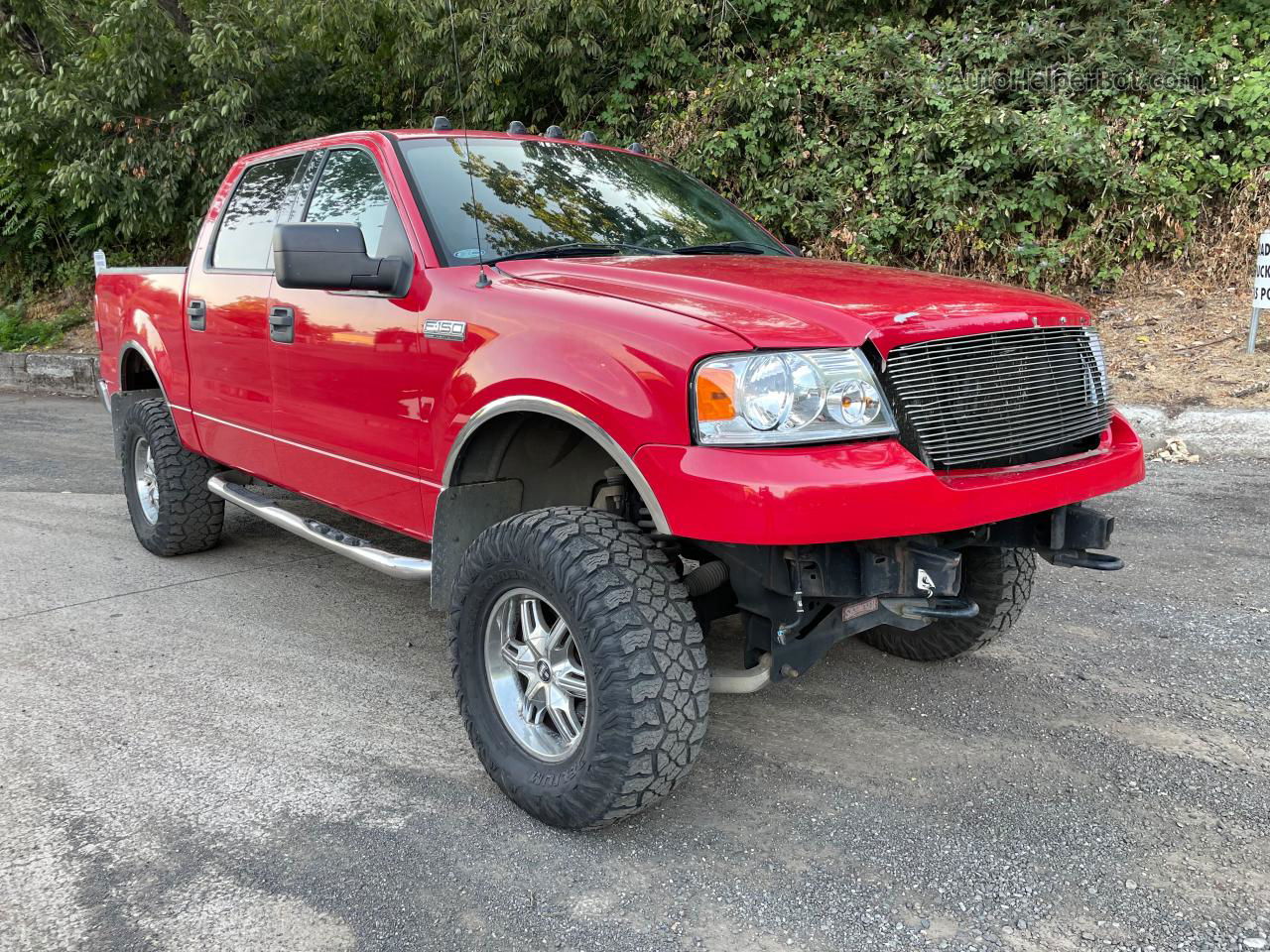 2004 Ford F150 Supercrew Red vin: 1FTPW14524KC43246