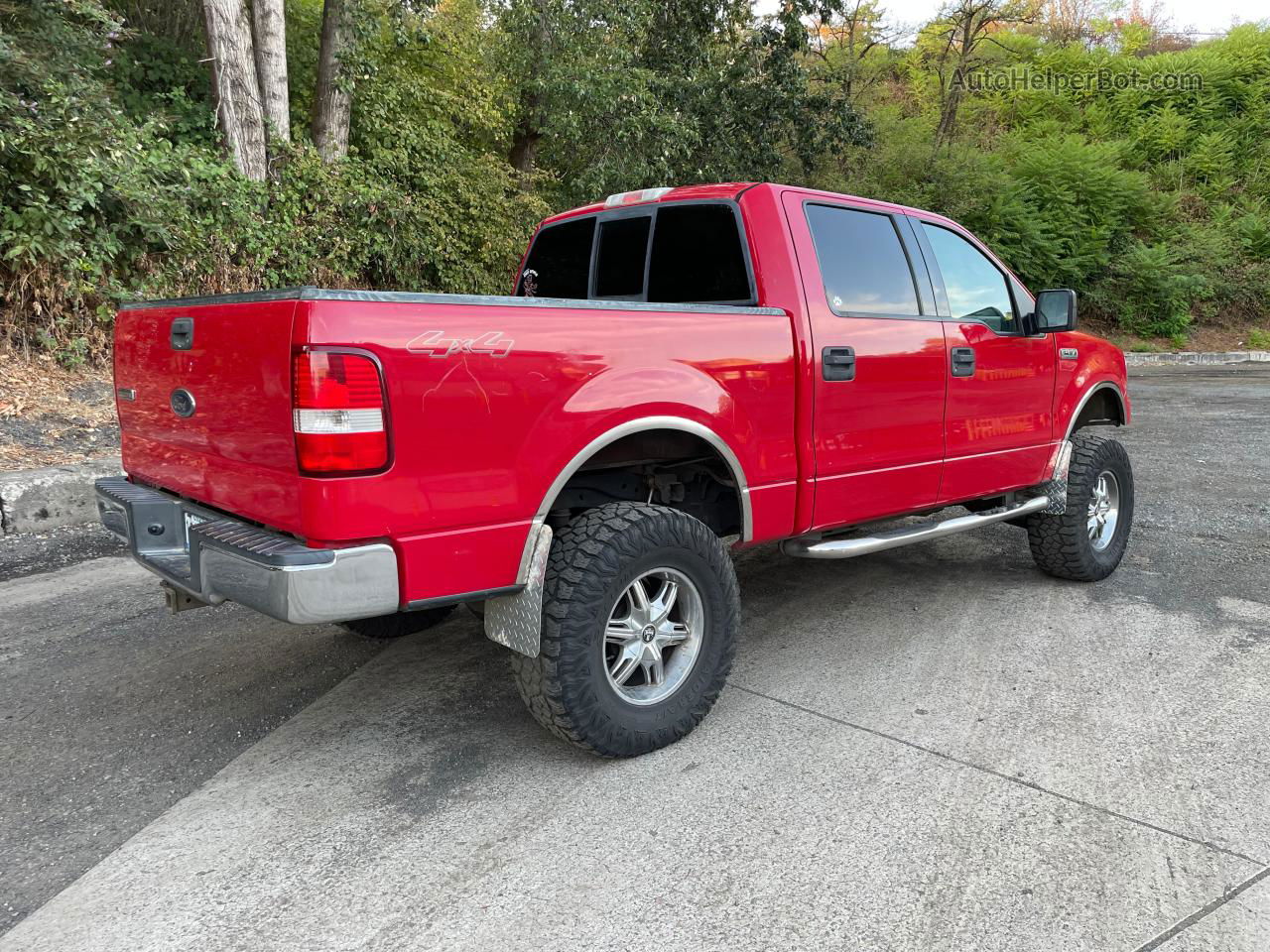 2004 Ford F150 Supercrew Red vin: 1FTPW14524KC43246