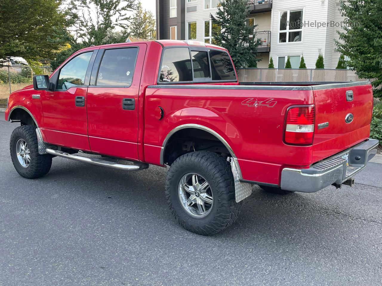 2004 Ford F150 Supercrew Red vin: 1FTPW14524KC43246