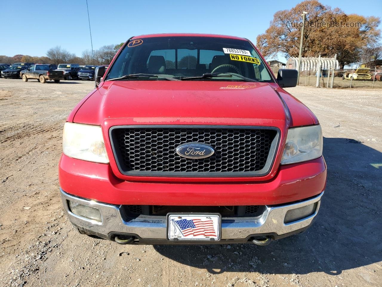2005 Ford F150 Supercrew Red vin: 1FTPW14525FA98431