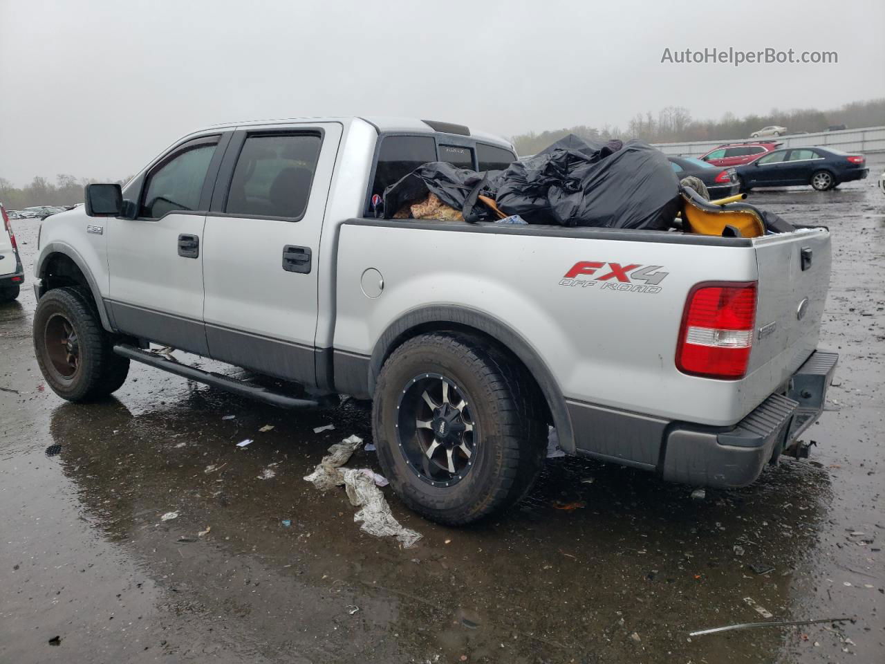 2005 Ford F150 Supercrew Серебряный vin: 1FTPW14525FB04955