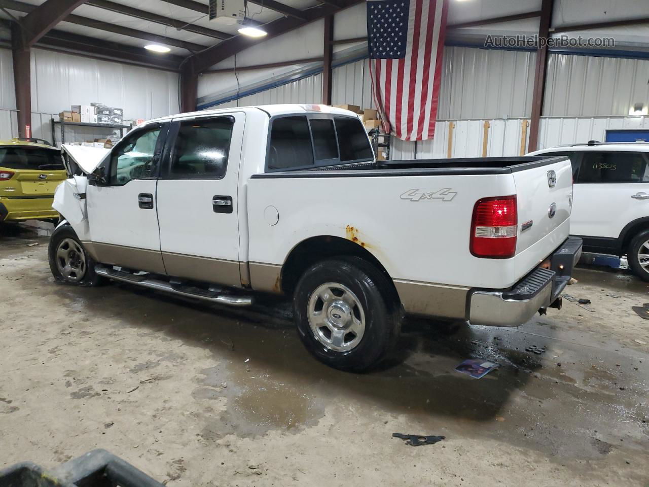 2005 Ford F150 Supercrew White vin: 1FTPW14525FB34344