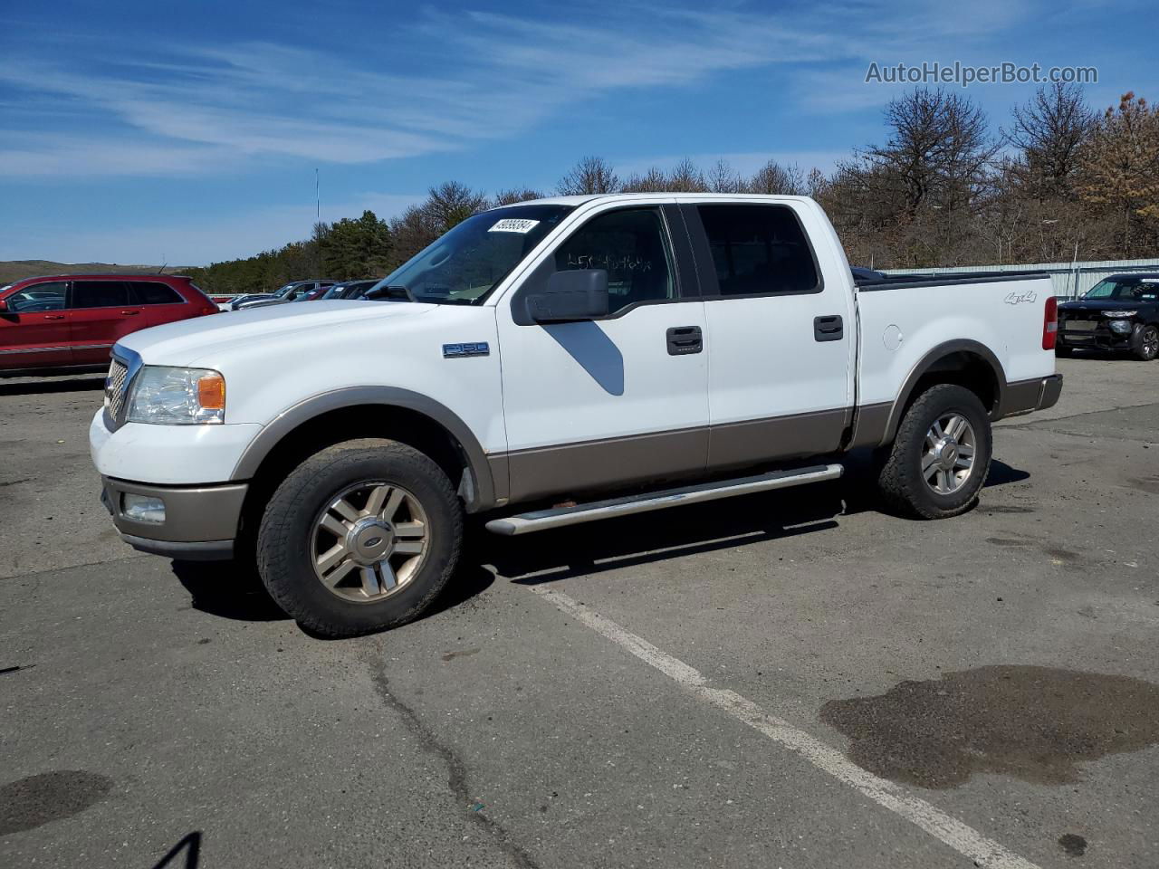 2005 Ford F150 Supercrew White vin: 1FTPW14525KC31874