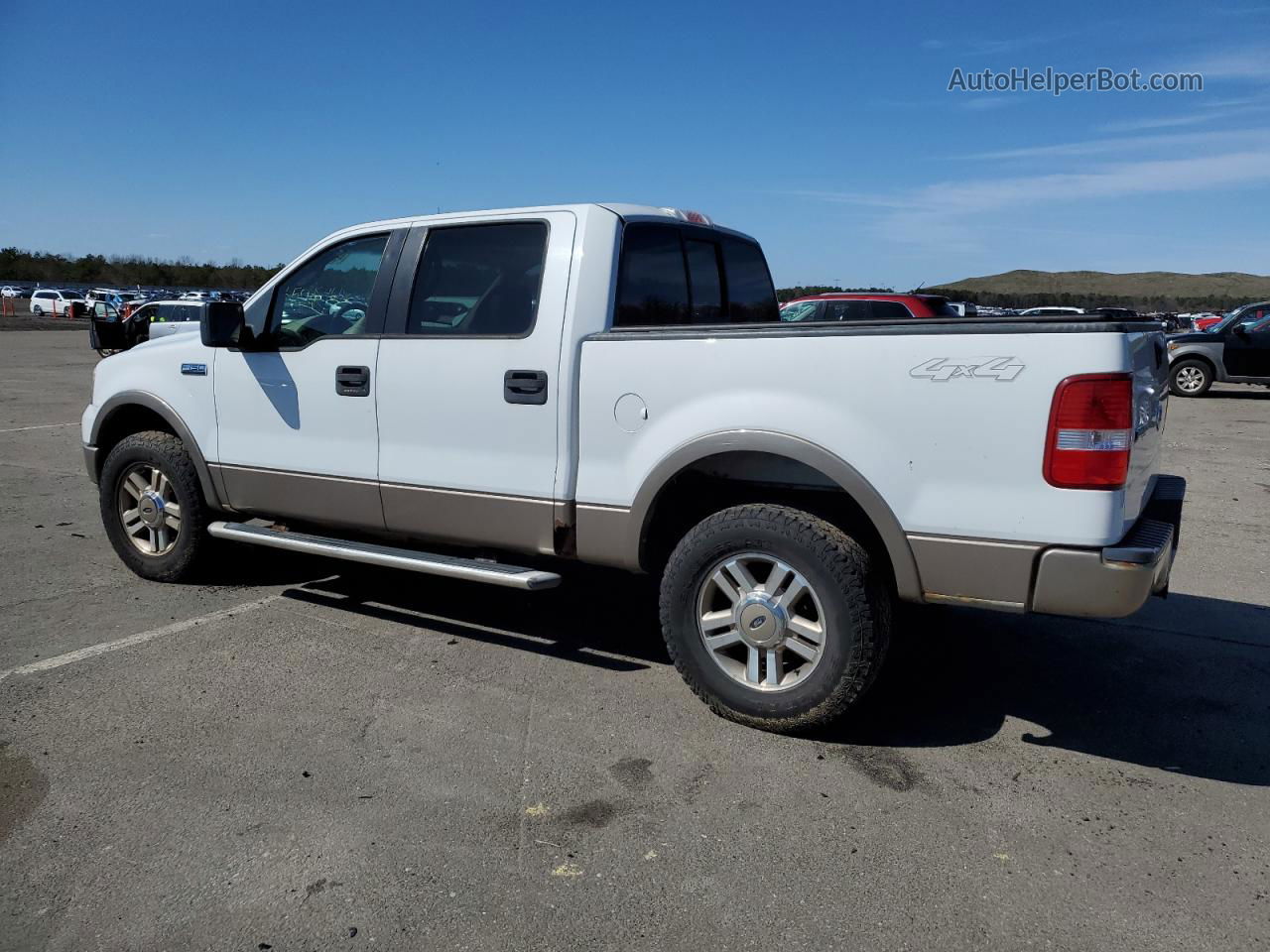 2005 Ford F150 Supercrew White vin: 1FTPW14525KC31874