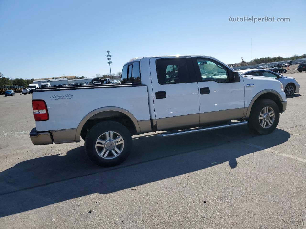 2005 Ford F150 Supercrew White vin: 1FTPW14525KC31874