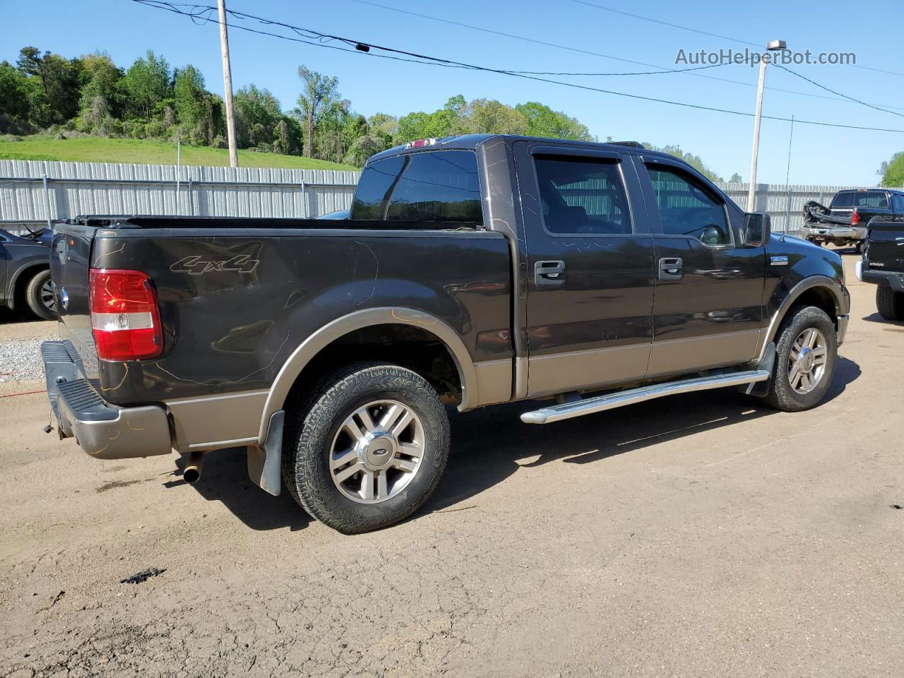 2005 Ford F150 Supercrew Brown vin: 1FTPW14525KC63241