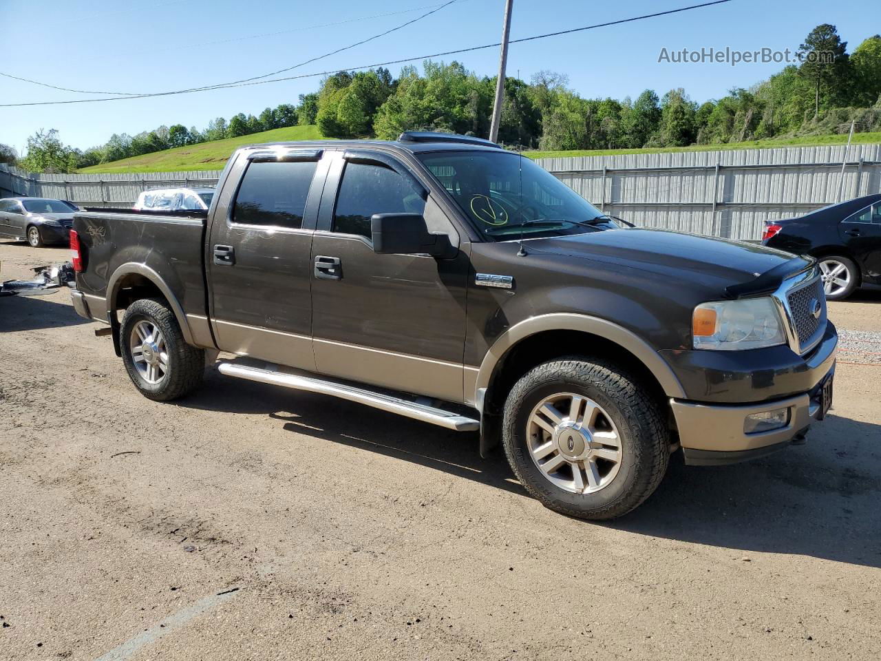 2005 Ford F150 Supercrew Brown vin: 1FTPW14525KC63241