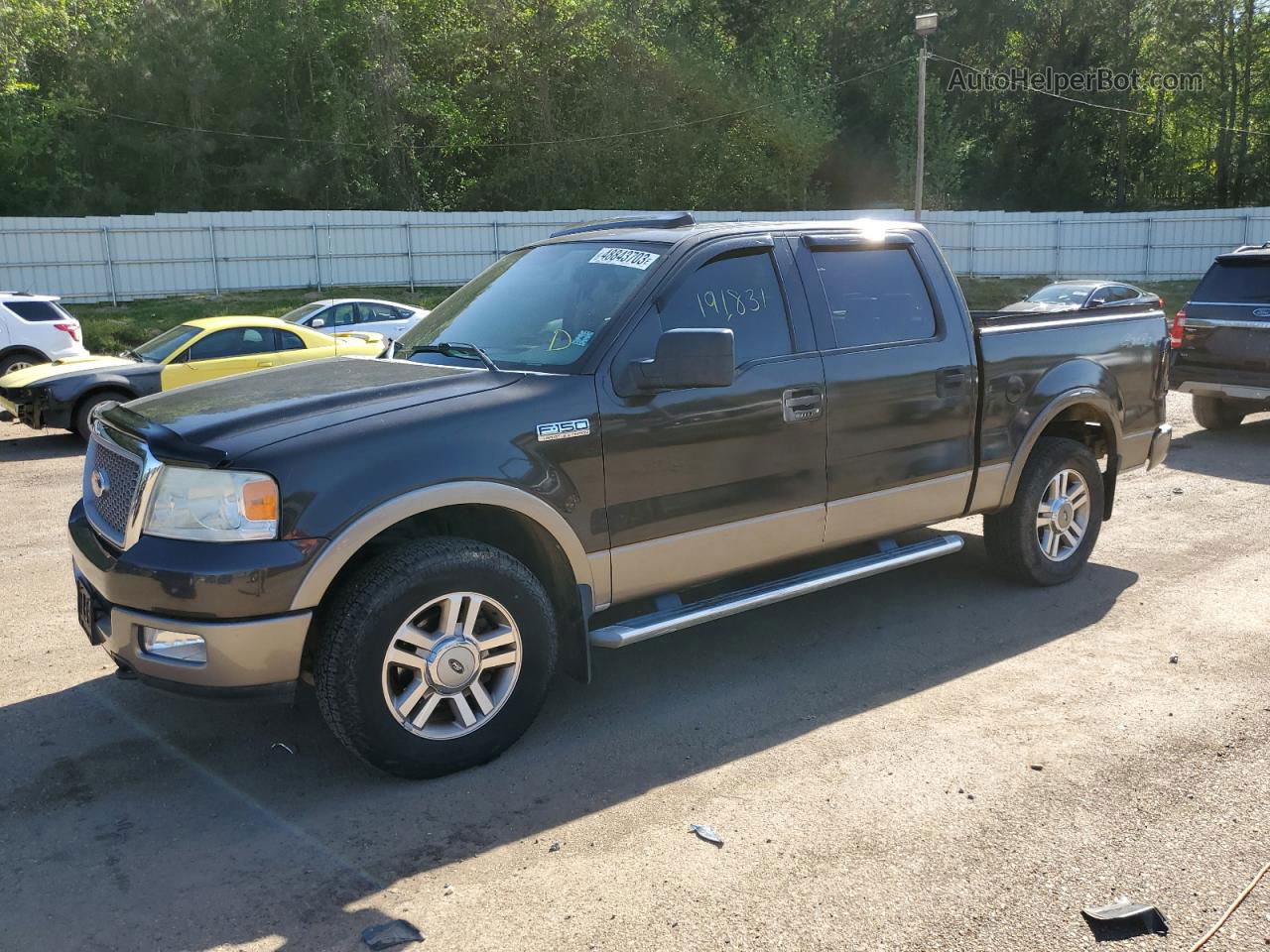 2005 Ford F150 Supercrew Brown vin: 1FTPW14525KC63241