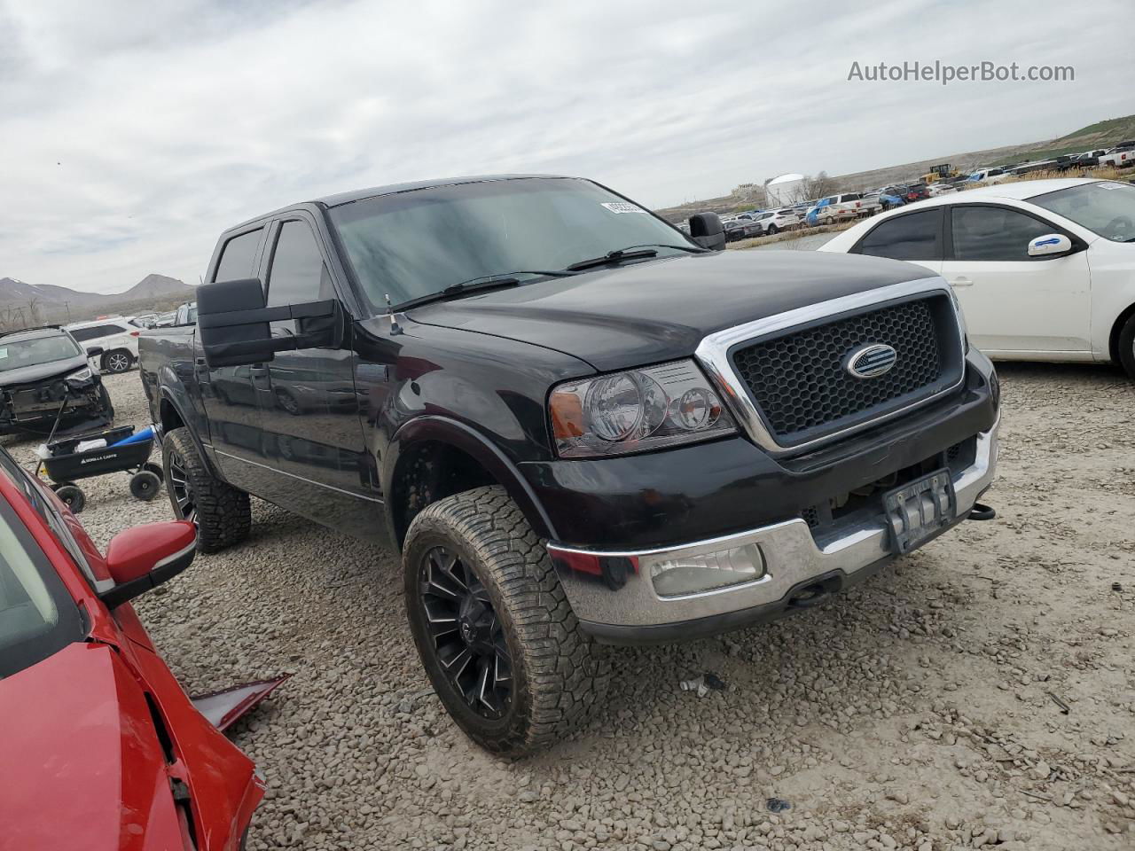 2004 Ford F150 Supercrew Black vin: 1FTPW14534FA17564