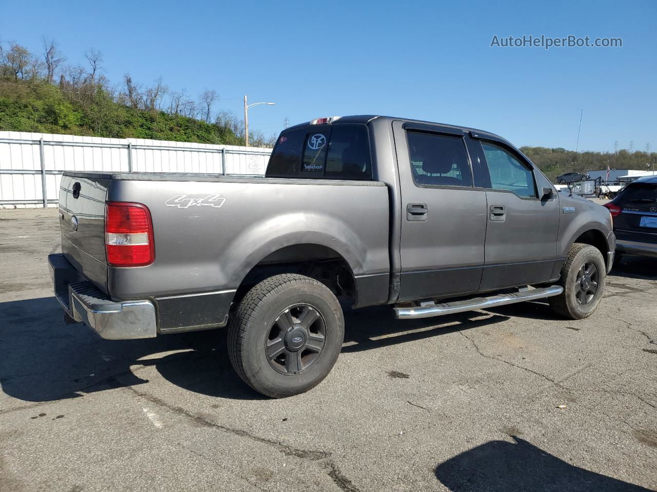 2004 Ford F150 Supercrew Gray vin: 1FTPW14534FA25339