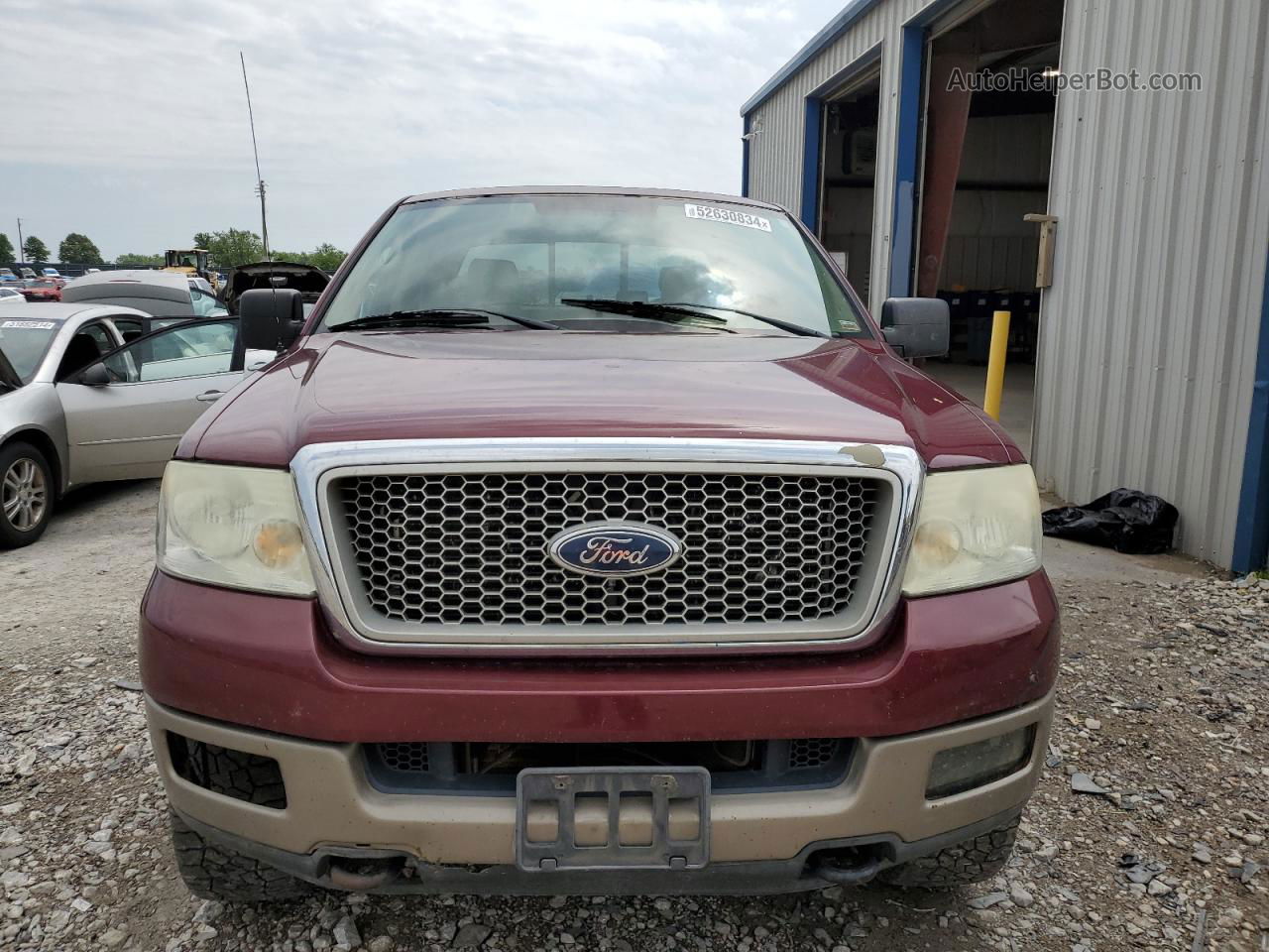 2004 Ford F150 Supercrew Burgundy vin: 1FTPW14534KC92116