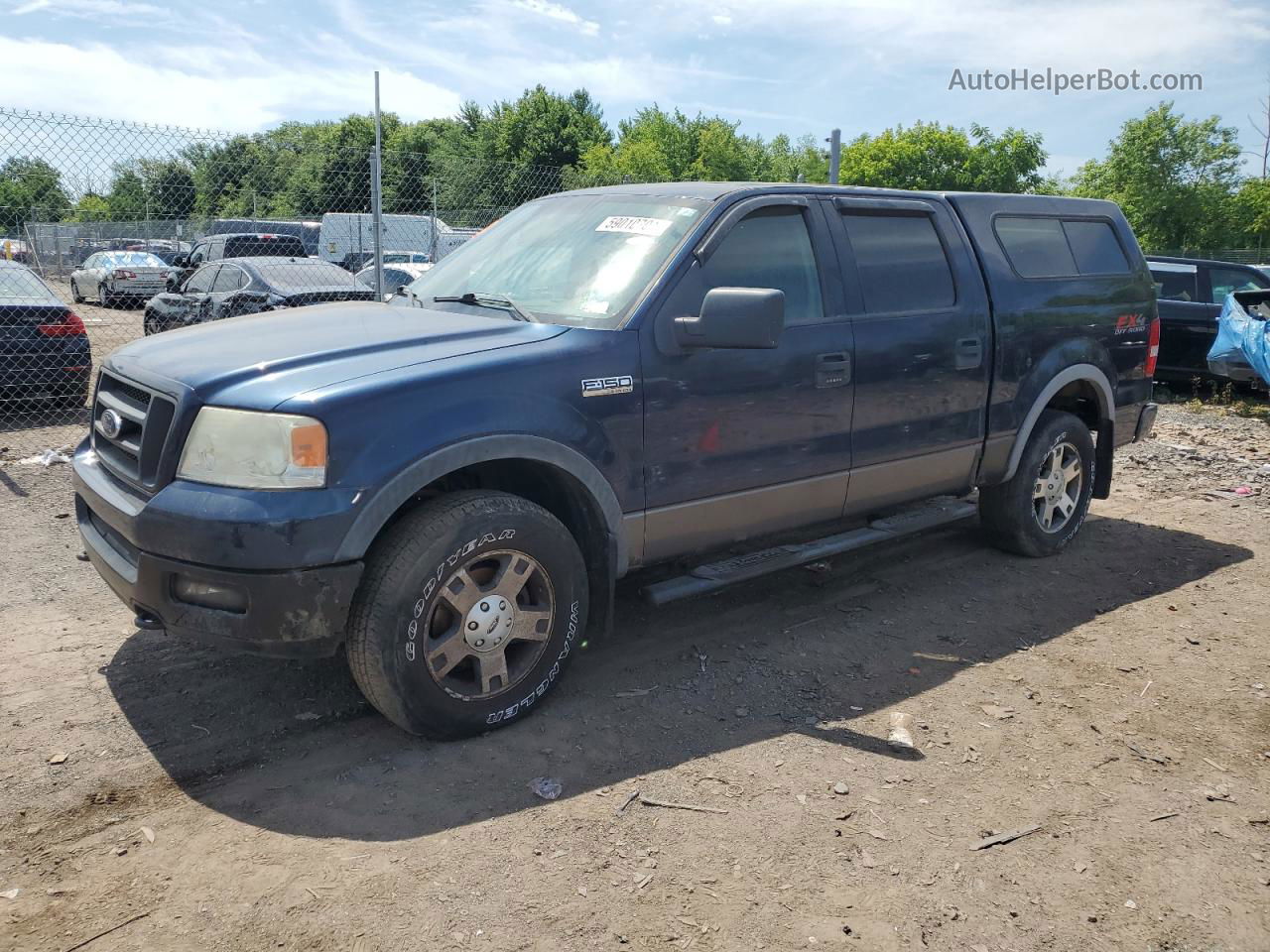 2005 Ford F150 Supercrew Синий vin: 1FTPW14535FB73699