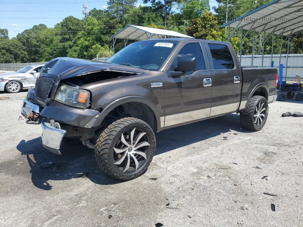 2005 Ford F150 Supercrew Brown vin: 1FTPW14535KC55343